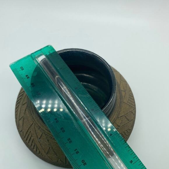 Vintage Mary‎ Tuttle  Southwestern Pottery Etched Design Stoneware signed - Picture 8 of 11